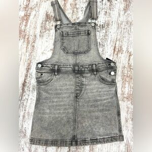 Art Class - Overall Denim Dress - Gray Washed - L (10-12)